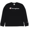 Koszulka męska Champion Crewneck Long Sleeve czarna 220257 KK001