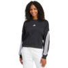 Bluza damska adidas Essentials 3-Stripes French Terry czarna JE0016