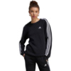 Bluza damska adidas Essentials 3-Stripes Fleece czarna HZ5744