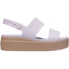 Sandały damskie Crocs Brooklyn Low Wedge fioletowo-beżowe 206453 5PV 