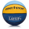 Piłka koszykowa Meteor LayUp 4 błękitno-żółto-niebieska 07079