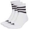 Skarpety adidas 3-Stripes Cushioned Sportswear Mid-Cut Socks 3P białe HT3456