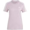 Koszulka damska adidas Essentials Slim 3-Stripes Tee fioletowa IS1550