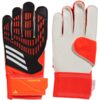 Rękawice bramkarskie dla dzieci adidas Predator Training czarno-pomarańczowe IQ4029