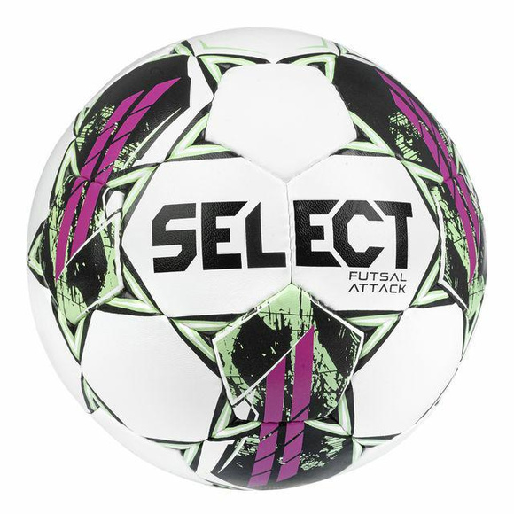 SELECT Piłka Hala Futsal ATTACK v22 biało/różowy