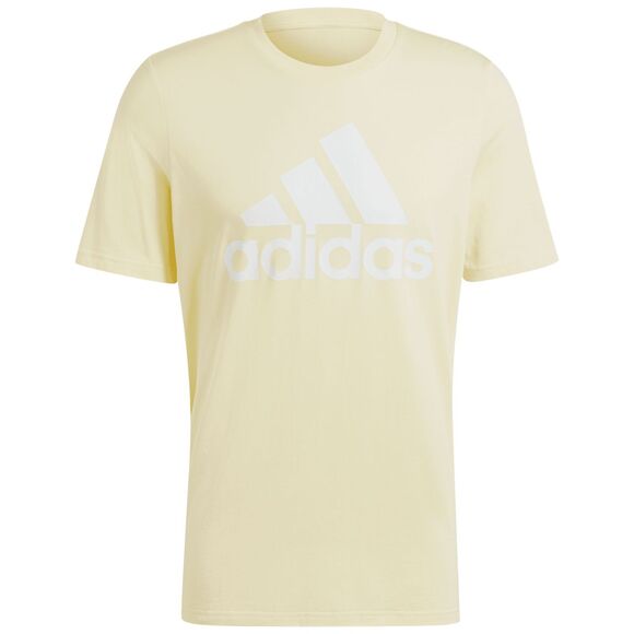 Koszulka męska adidas Essentials Single Jersey Big Logo Tee żółta IX0135