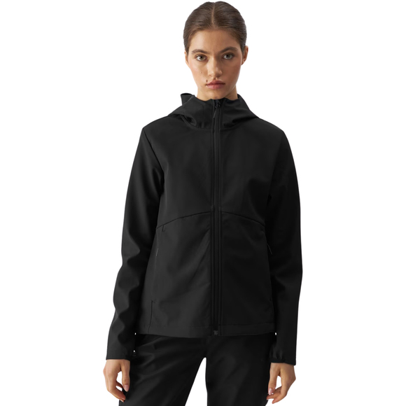 Kurtka damska softshell 4F F285 głęboka czerń 4FWAW24TSOFF285 20S 