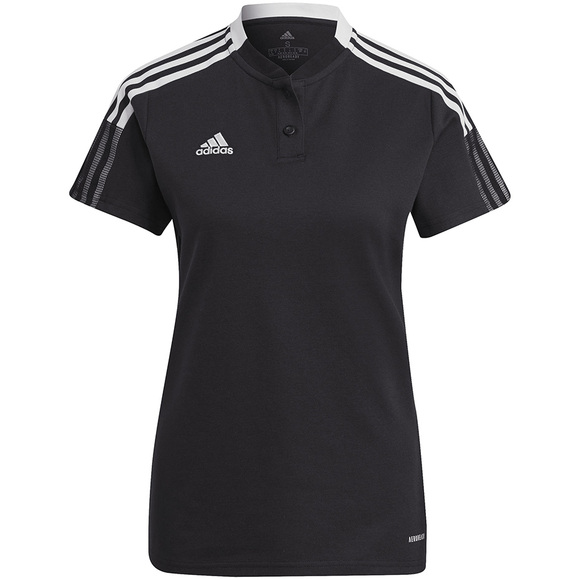 Koszulka damska adidas Tiro 21 Polo czarna GM7352