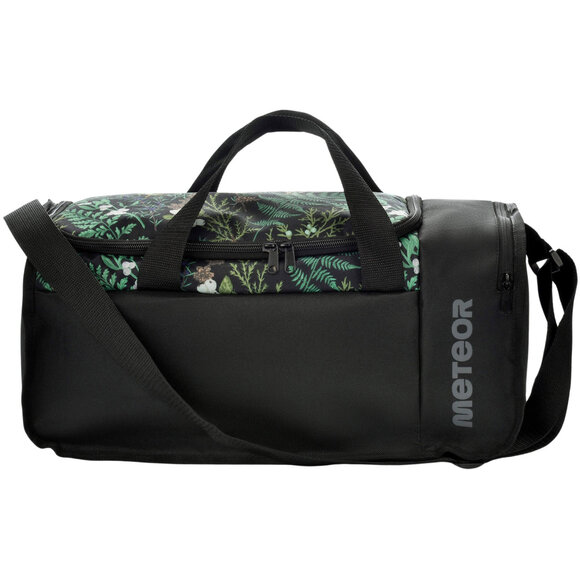 Torba Fitness Meteor Nanuq 20L czarna, liście 16894