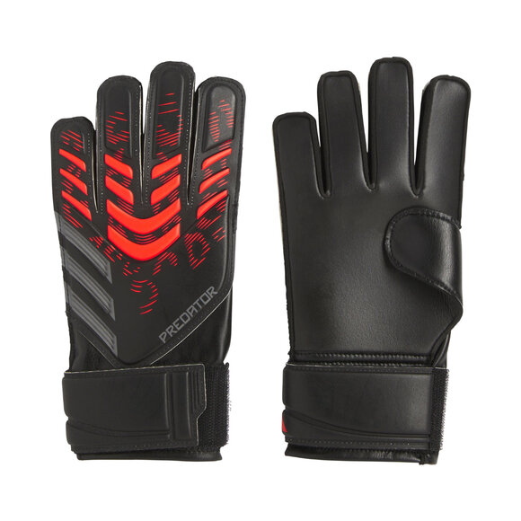 Rękawice bramkarskie dla dzieci adidas Predator Training Goalkeeper czarno-czerwone JM6826