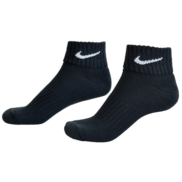 Skarpety Nike Value Cotton Quarter 3pary czarne SX4926 001  