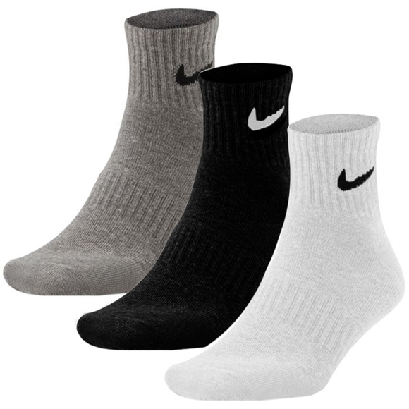 Skarpety Nike Everyday Cushioned Ankle 3 pary białe, czarne, szare SX7667 964