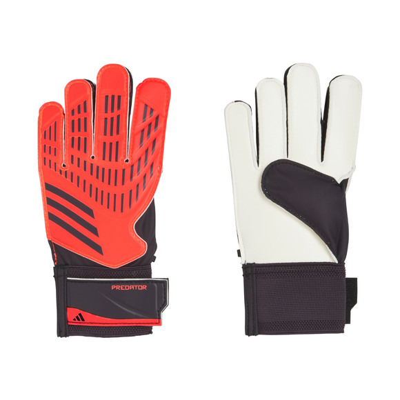 Rękawice bramkarskie dla dzieci adidas Predator Training Goalkeeper czerwono-czarne IX3873