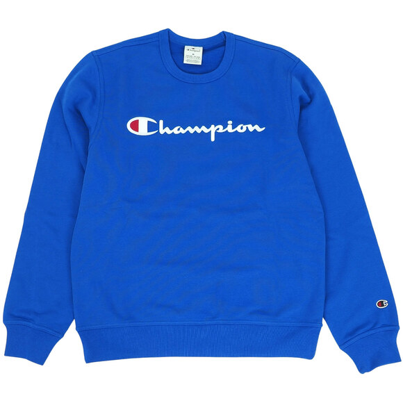 Bluza męska Champion Crewneck Sweatshirt niebieska 220254 BS008