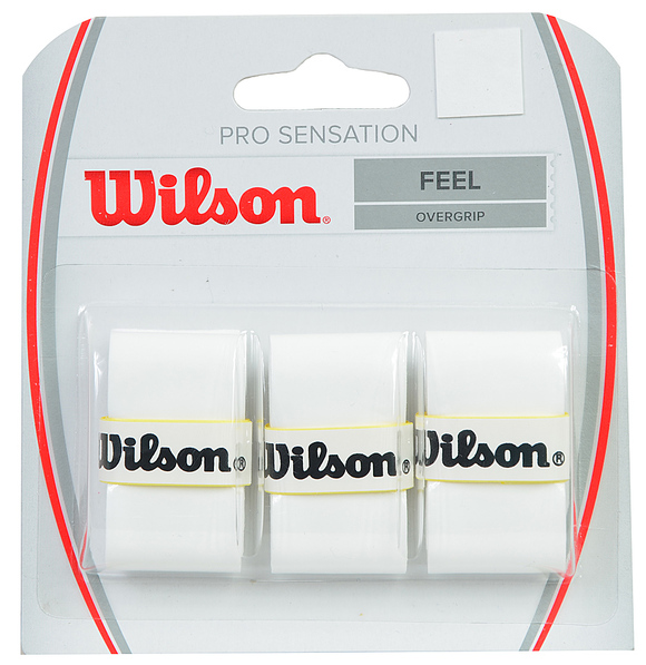 OWIJKA WILSON PRO SENSATION FEEL OVERGRIP biała /3szt/ /WRZ4010WH  