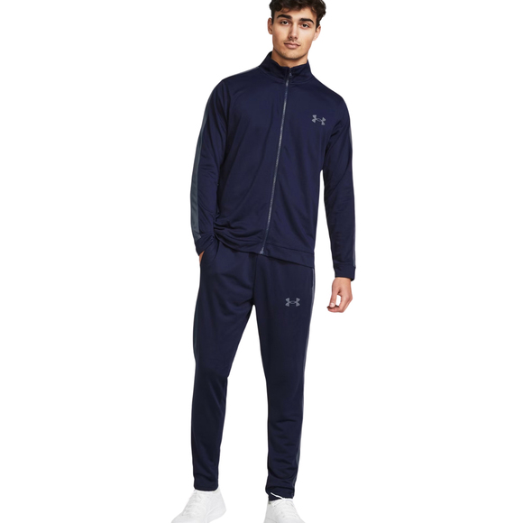 Dres męski Under Armour Rival Knit Track Suit granatowy 1357139 410