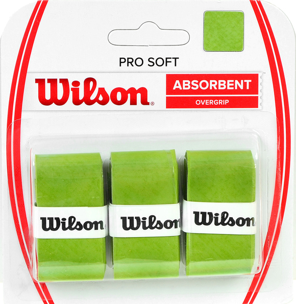 Owijka Wilson Pro Soft Absorbent Overgrip zielona 3szt WRZ4040LI  