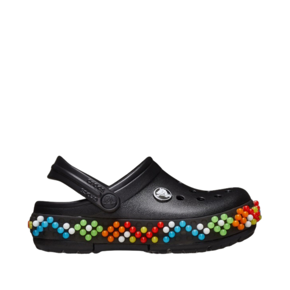 Chodaki dla dzieci Crocs Crocband Colorful Lights Clog czarne 210467 001