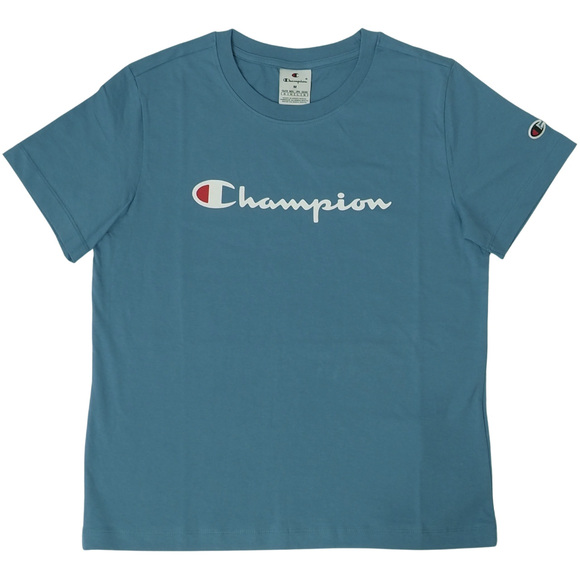 Koszulka damska Champion SS Tee niebieska 117534 BS099