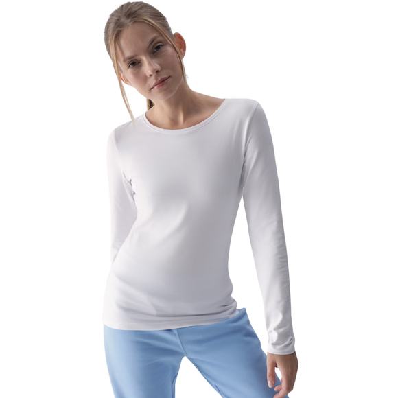 Koszulka damska Longsleeve 4F F376 biała 4FWMM00TLONF376 10S