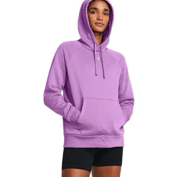 Bluza damska Under Armour Rival Fleece Hoodie fioletowa 1379500 560