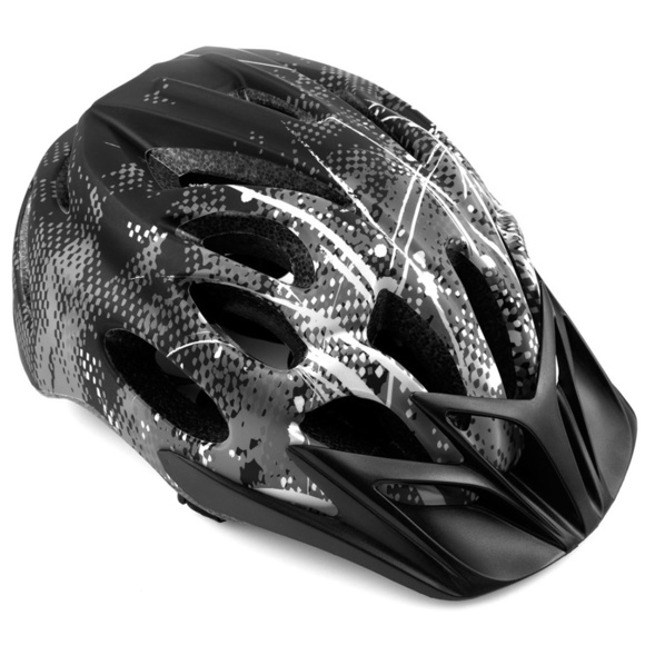 Kask rowerowy Spokey Checkpoint 58-61 cm szaro-czarny 926891