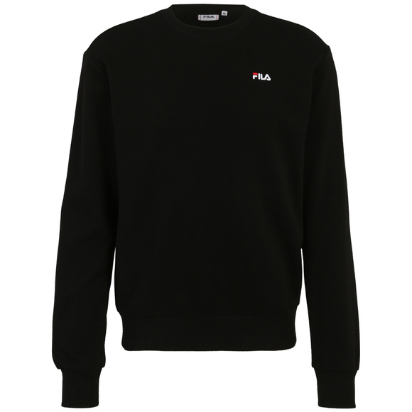 Bluza męska Fila Leverano Regular Crew Sweat czarna FAM0876 80010