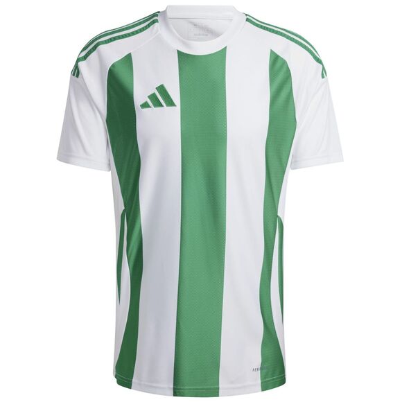 Koszulka męska adidas Striped 24 Jersey biało-zielona IW2148