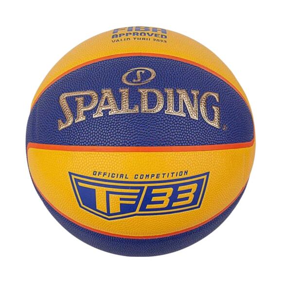 Piłka do koszykówki Spalding Official TF-33 żółto-niebieska 76862Z