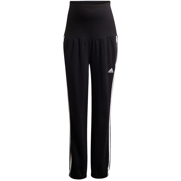 Spodnie damskie ciążowe adidas Essentials Cotton 3-Stripes Pants czarne GS8614