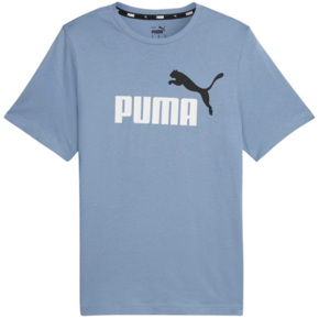 Koszulka męska Puma ESS+ 2 Col Logo Tee niebieska 586759 20