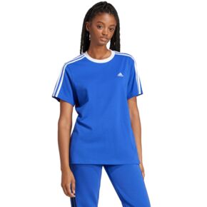 Koszulka damska adidas Essentials 3-Stripes Tee niebieska IY1701