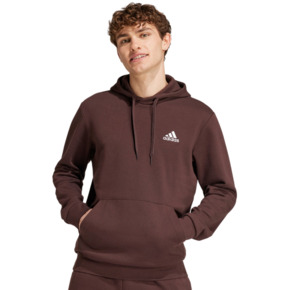 Bluza męska adidas Essentials Fleece Hoodie brązowa IZ4758