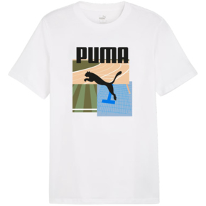 Koszulka męska Puma Graphics Summer Sports Tee II biała 627909 02