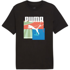 Koszulka męska Puma Graphics Summer Sports Tee II czarna 627909 01