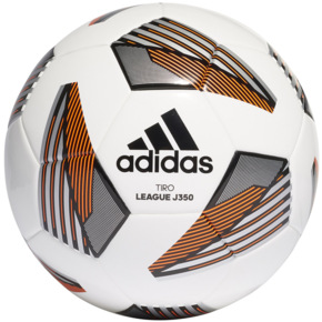 Piłka nożna adidas Tiro League J350 biało-pomarańczowo-czarna FS0372